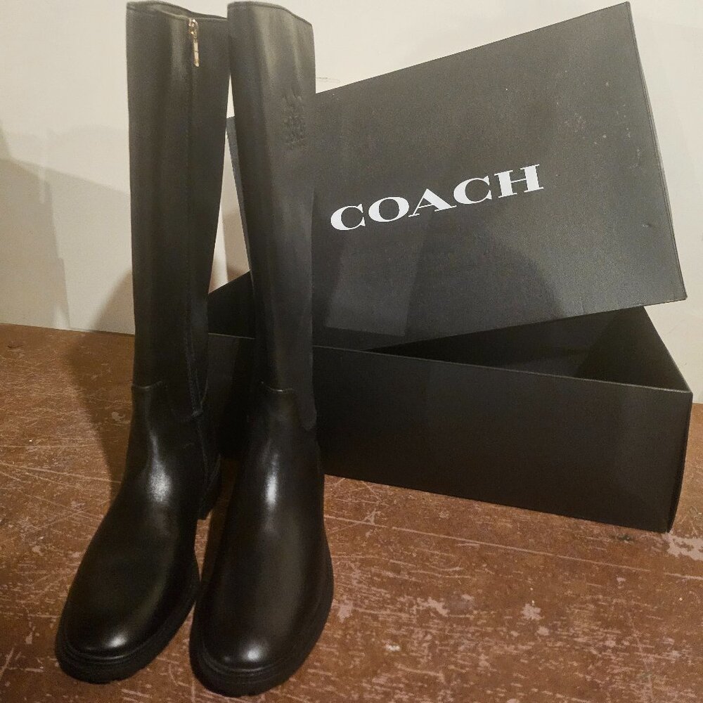 Coach Black Knee-High Boots